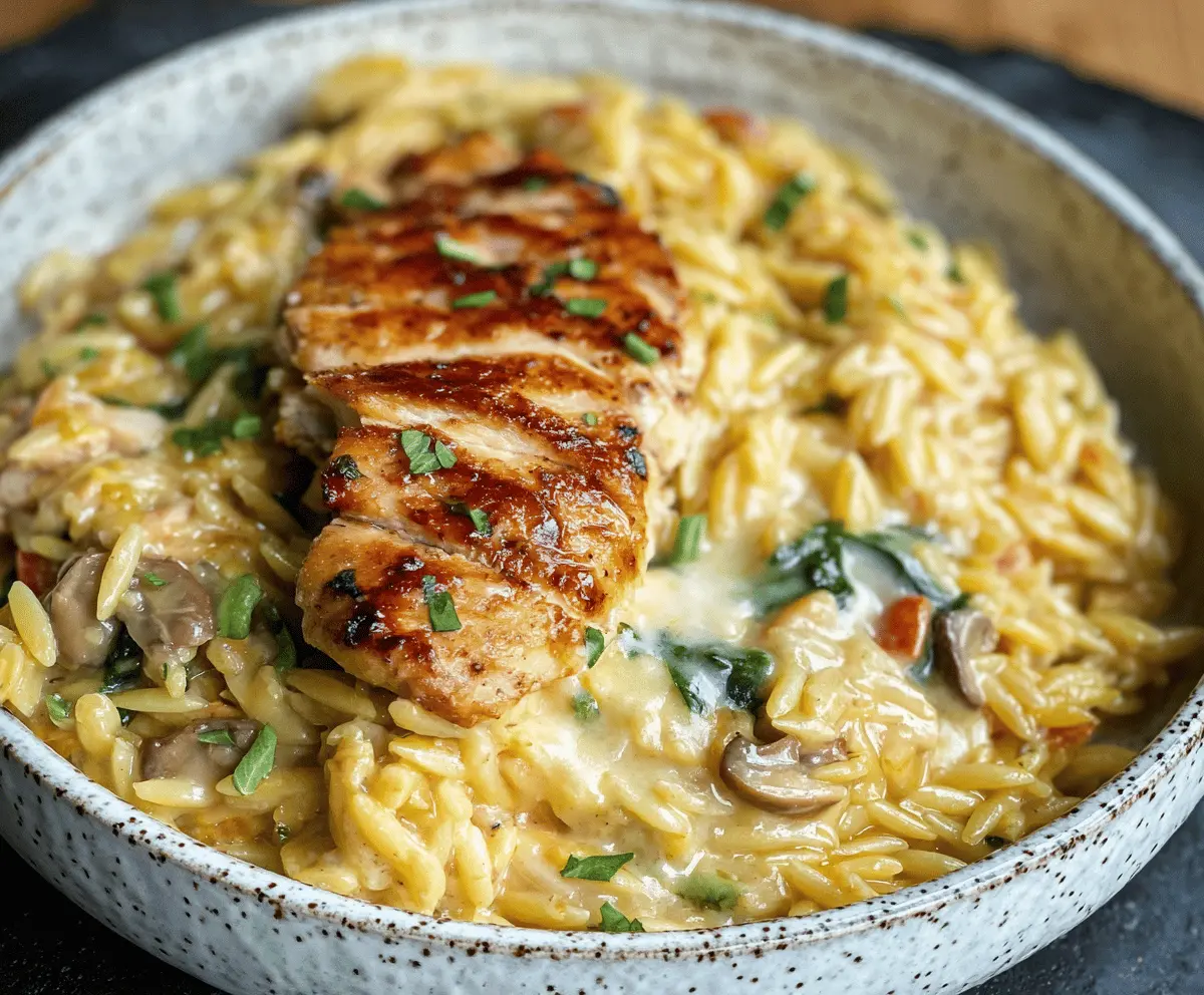 Easy Monterey Chicken Orzo Recipe
