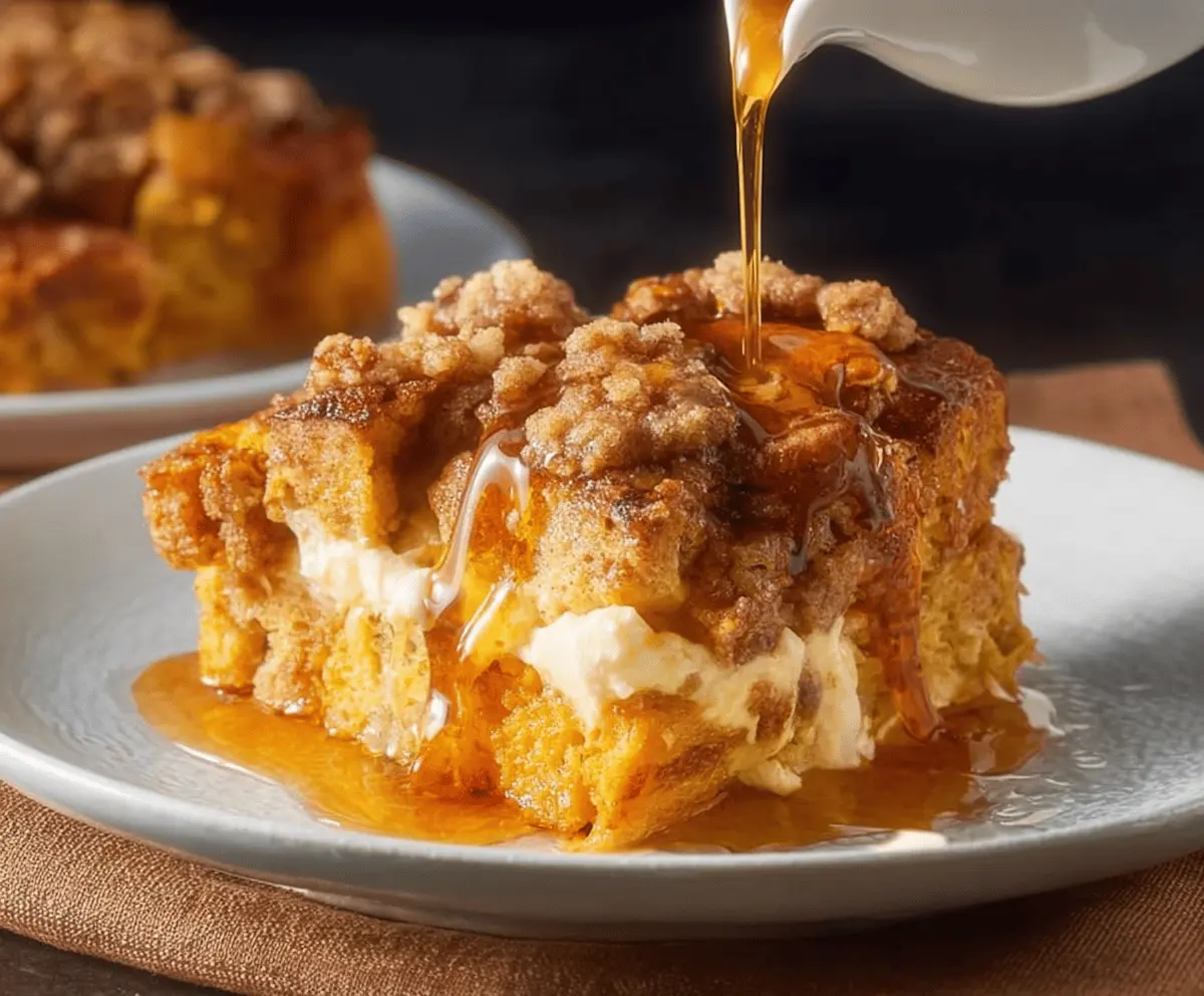 Easy Pumpkin Spice French Toast Casserole