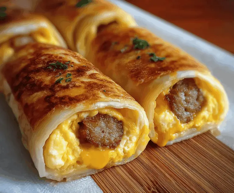 Sausage Egg Breakfast Roll-Ups