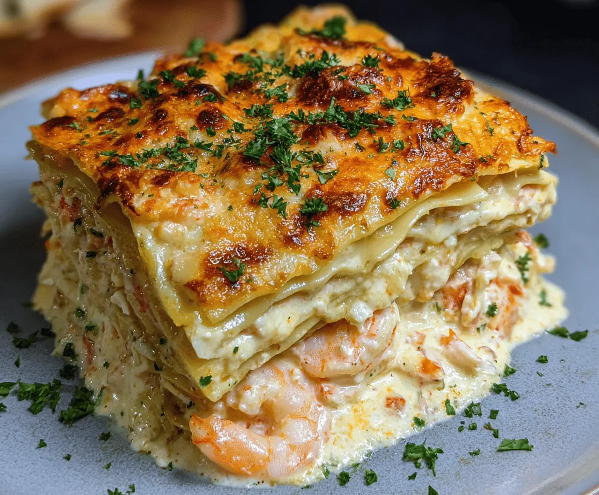 Delicious Shrimp Crab Lasagna Recipe