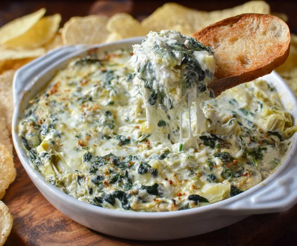 Easy Spinach Artichoke Dip Recipe