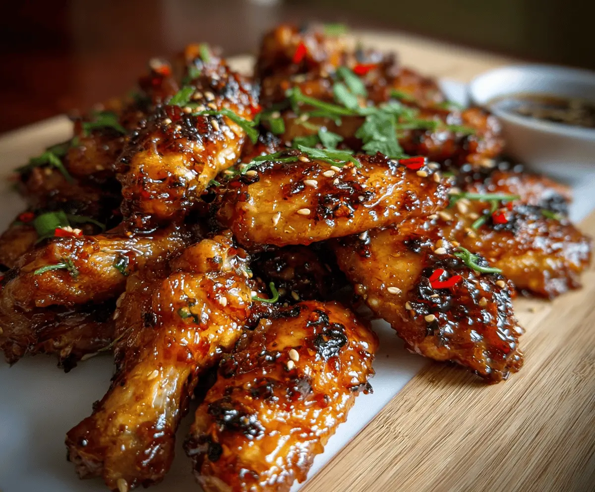 Sticky Pineapple Teriyaki Chicken Wings