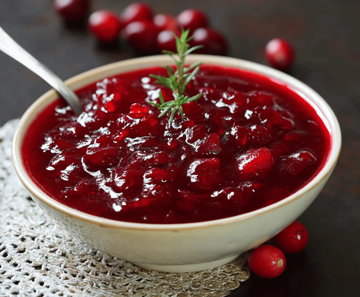 Easy Christmas Cranberry Sauce