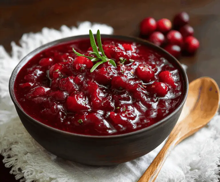 Tasty Christmas Cranberry Sauce