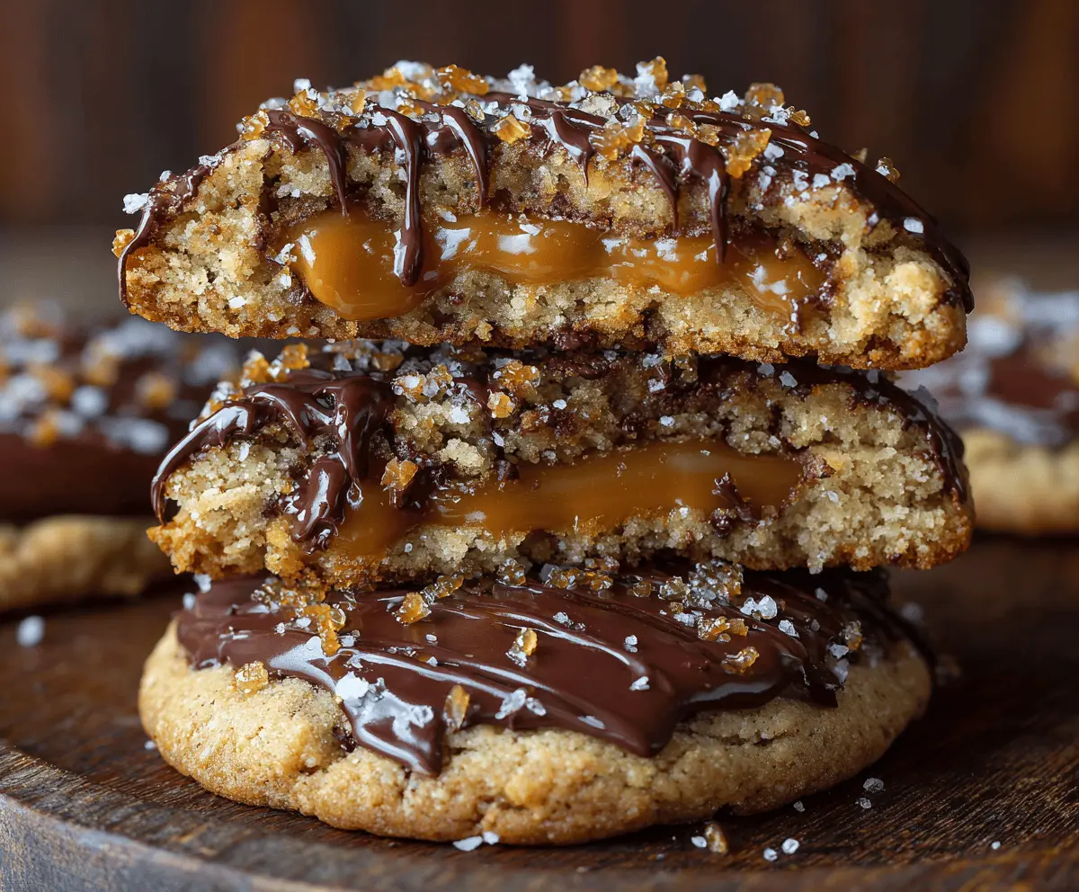 Easy Ultimate Twix-Style Cookies