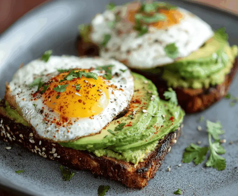 Avocado Egg Breakfast Toast