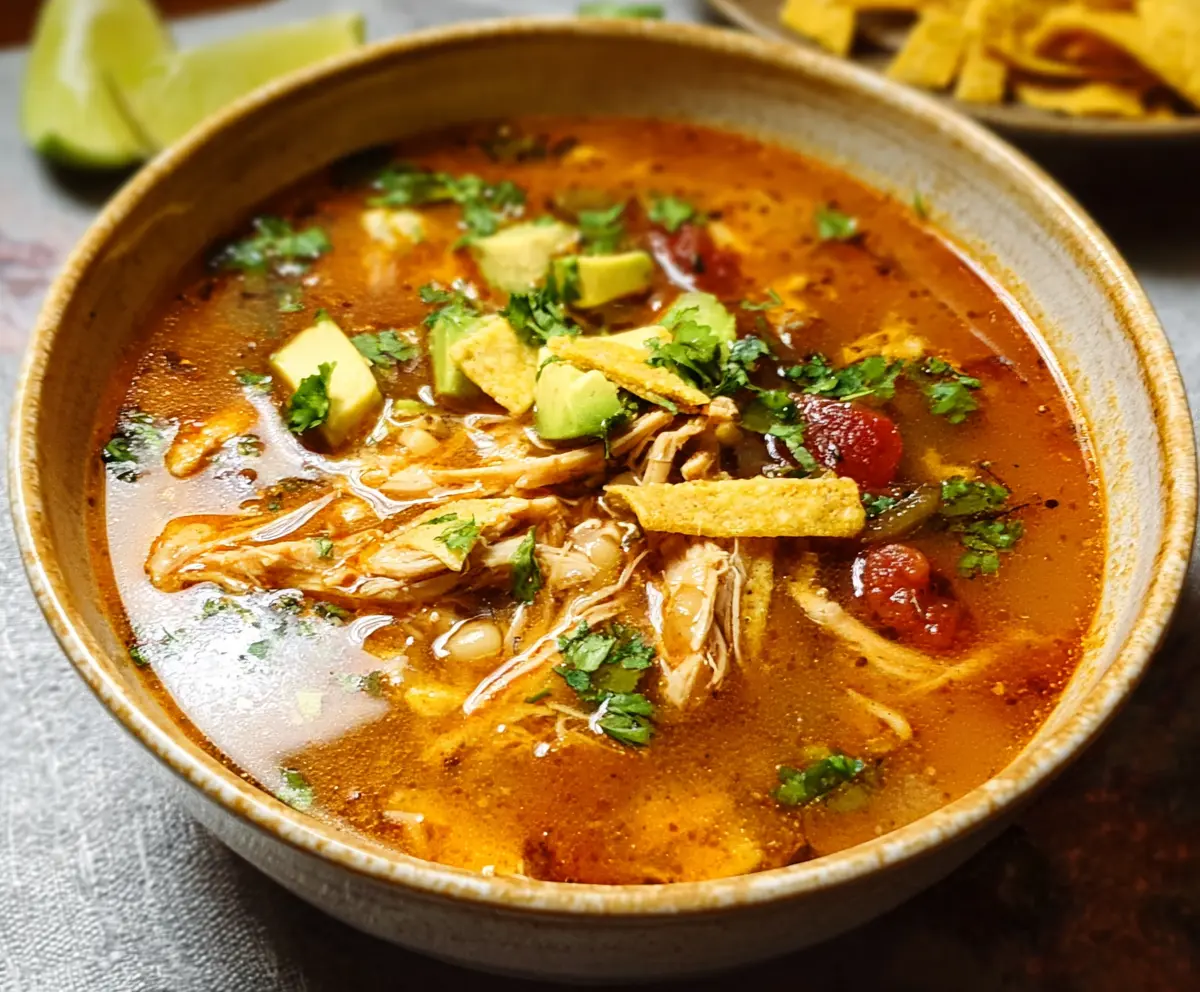 Easy Chicken Tortilla Soup Recipe