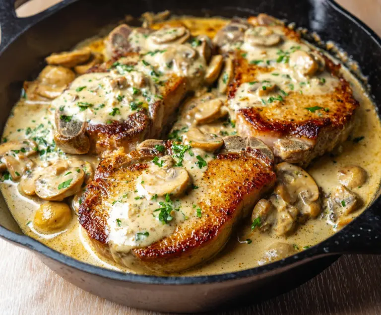 Creamy Garlic Pork Chops