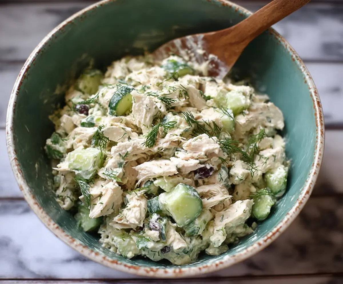 Easy Cucumber Dill Chicken Salad