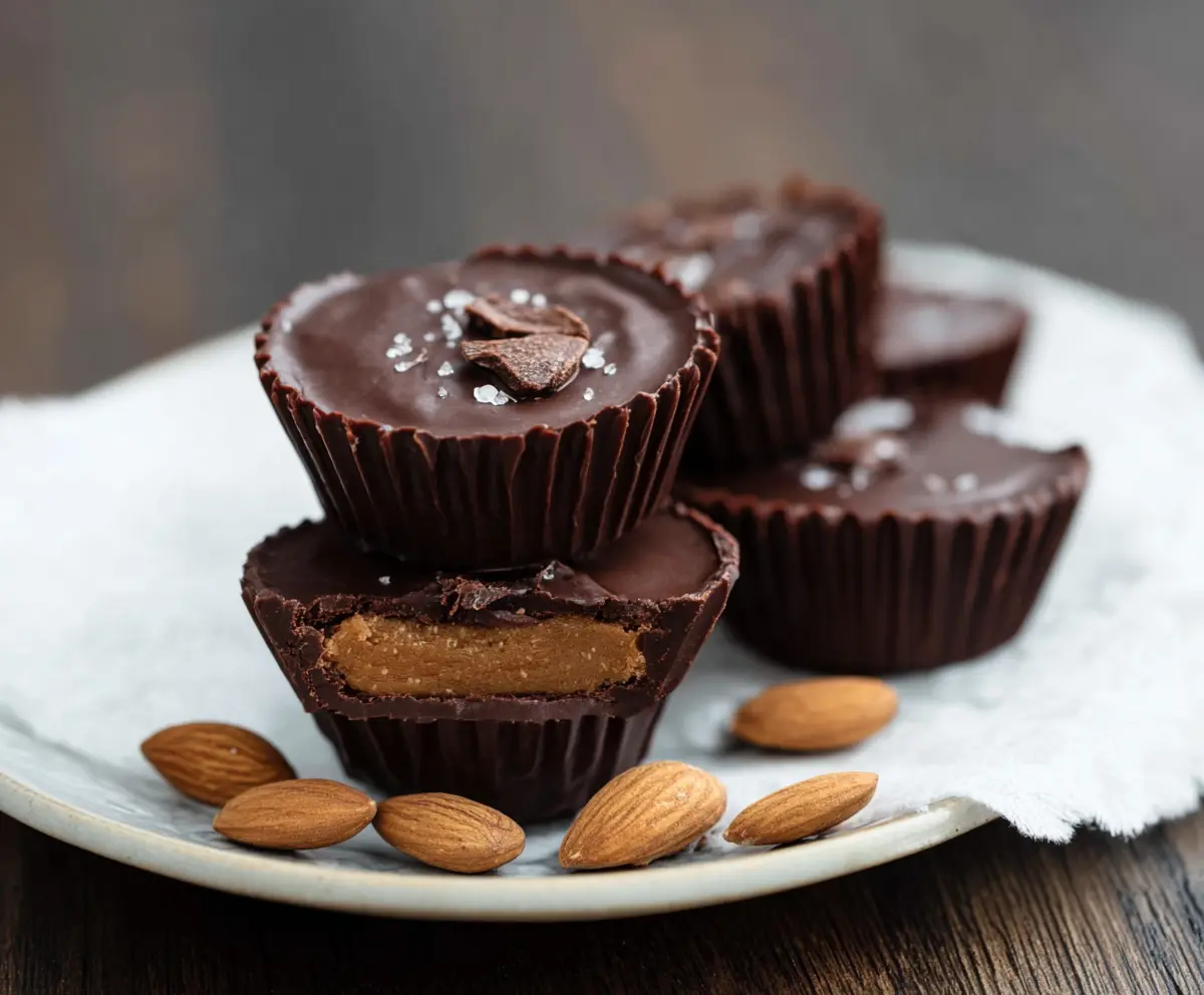 Dark Chocolate Almond Butter Cups Recipe