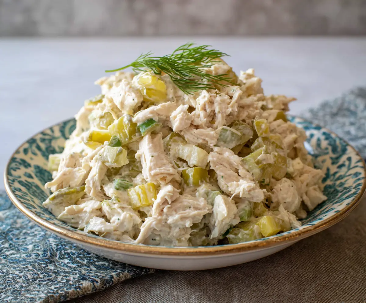 Easy Dill Pickle Chicken Salad Recipe