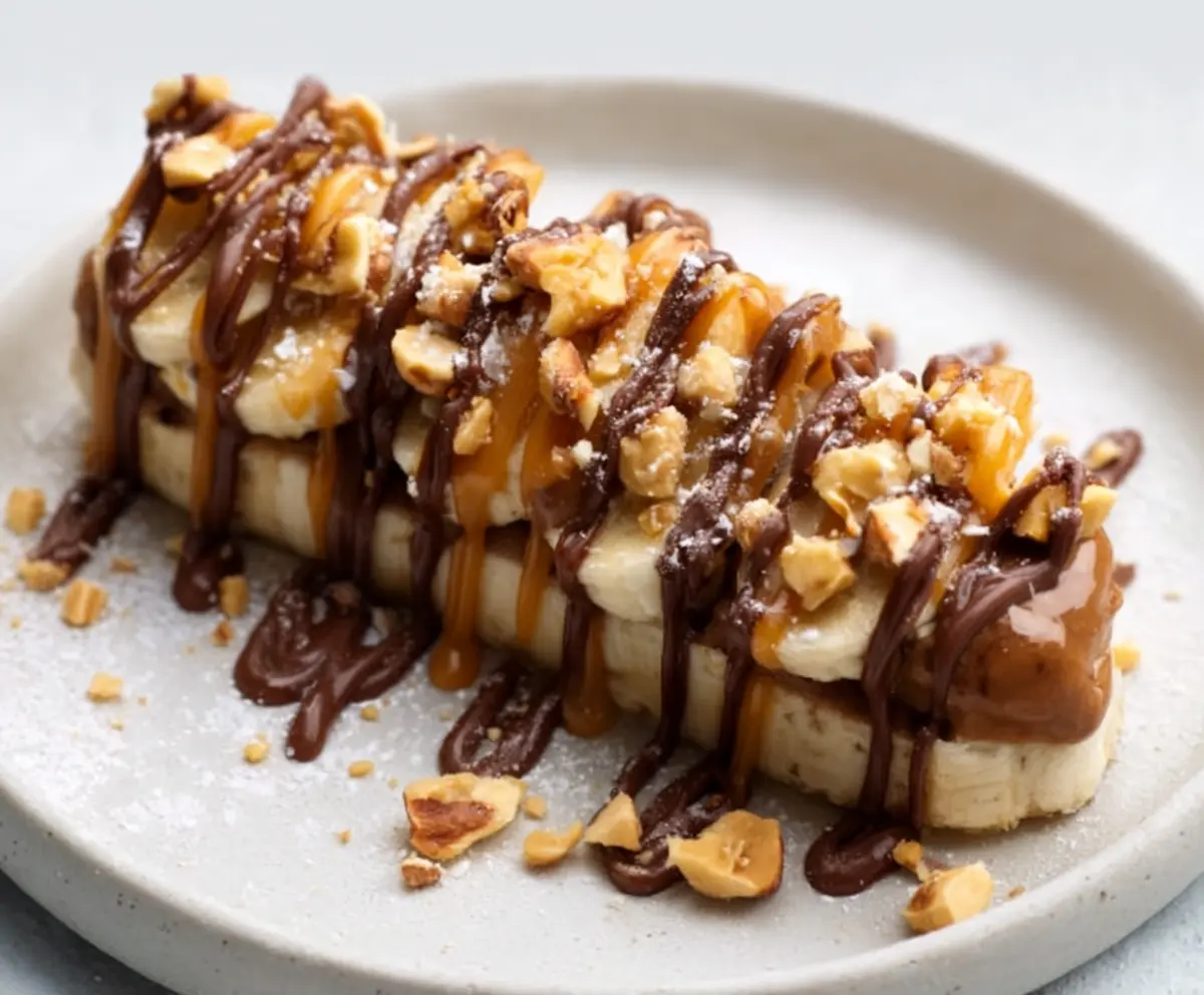 Easy Frozen Banana Snickers Treat