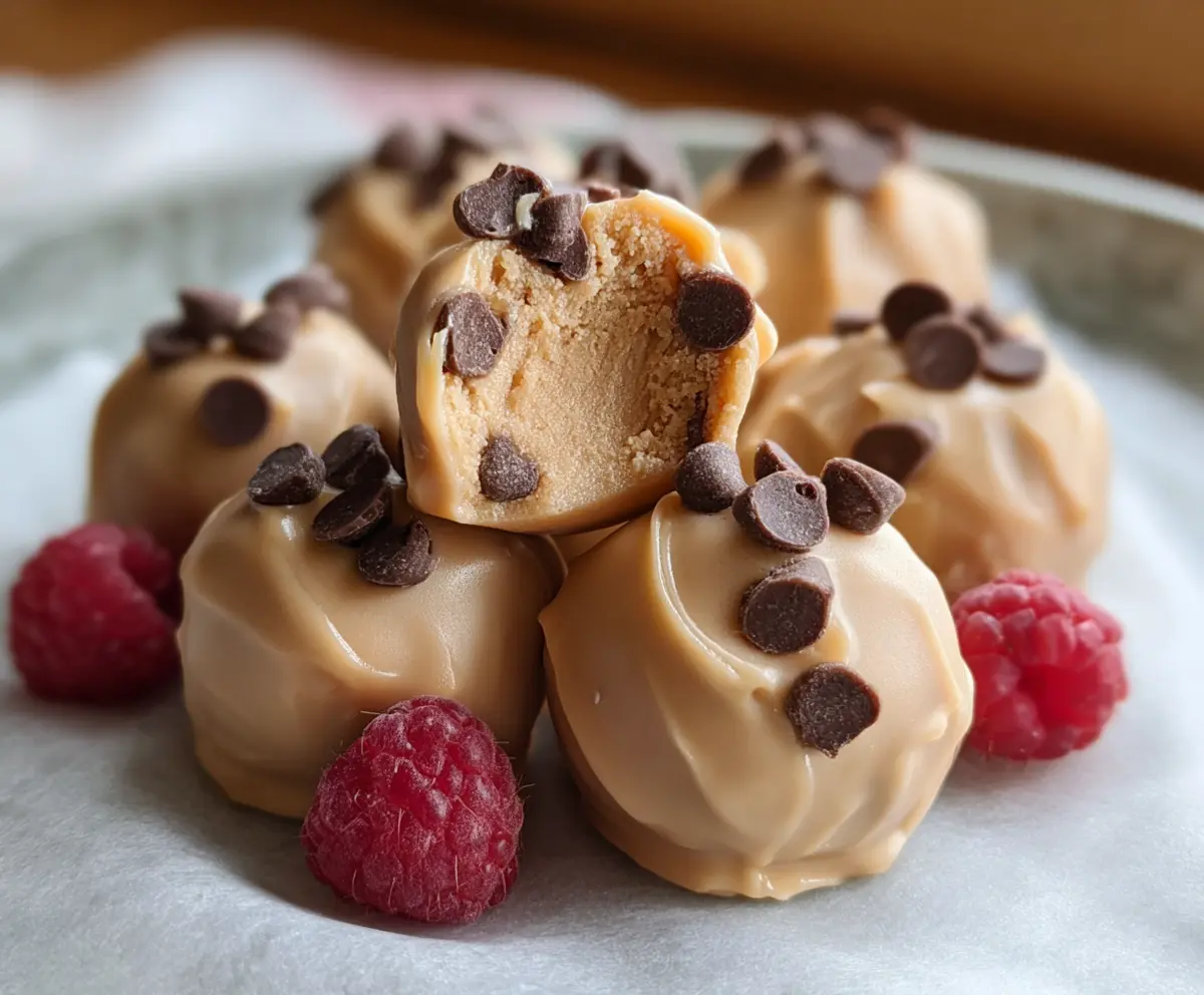 Homemade Frozen Peanut Butter Yogurt Bites served in a clear bowl, perfect for a healthy snack.