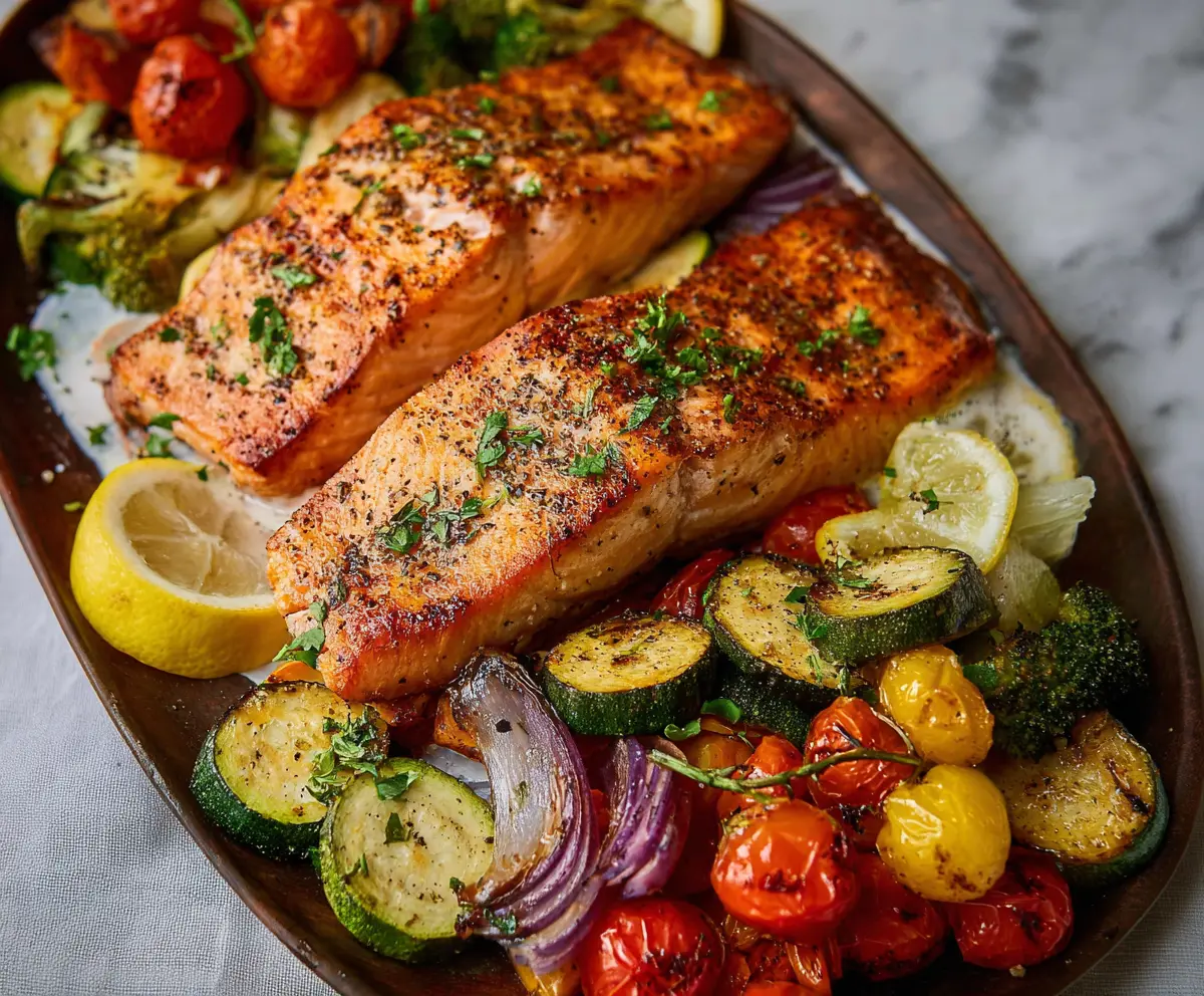 Easy Grilled Salmon & Veggies