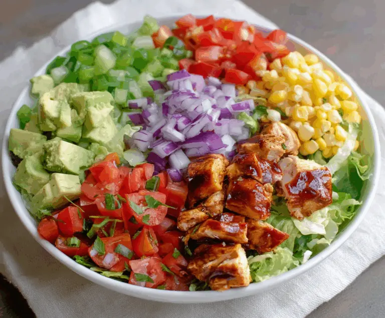 Healthy BBQ Chicken Chopped Salad