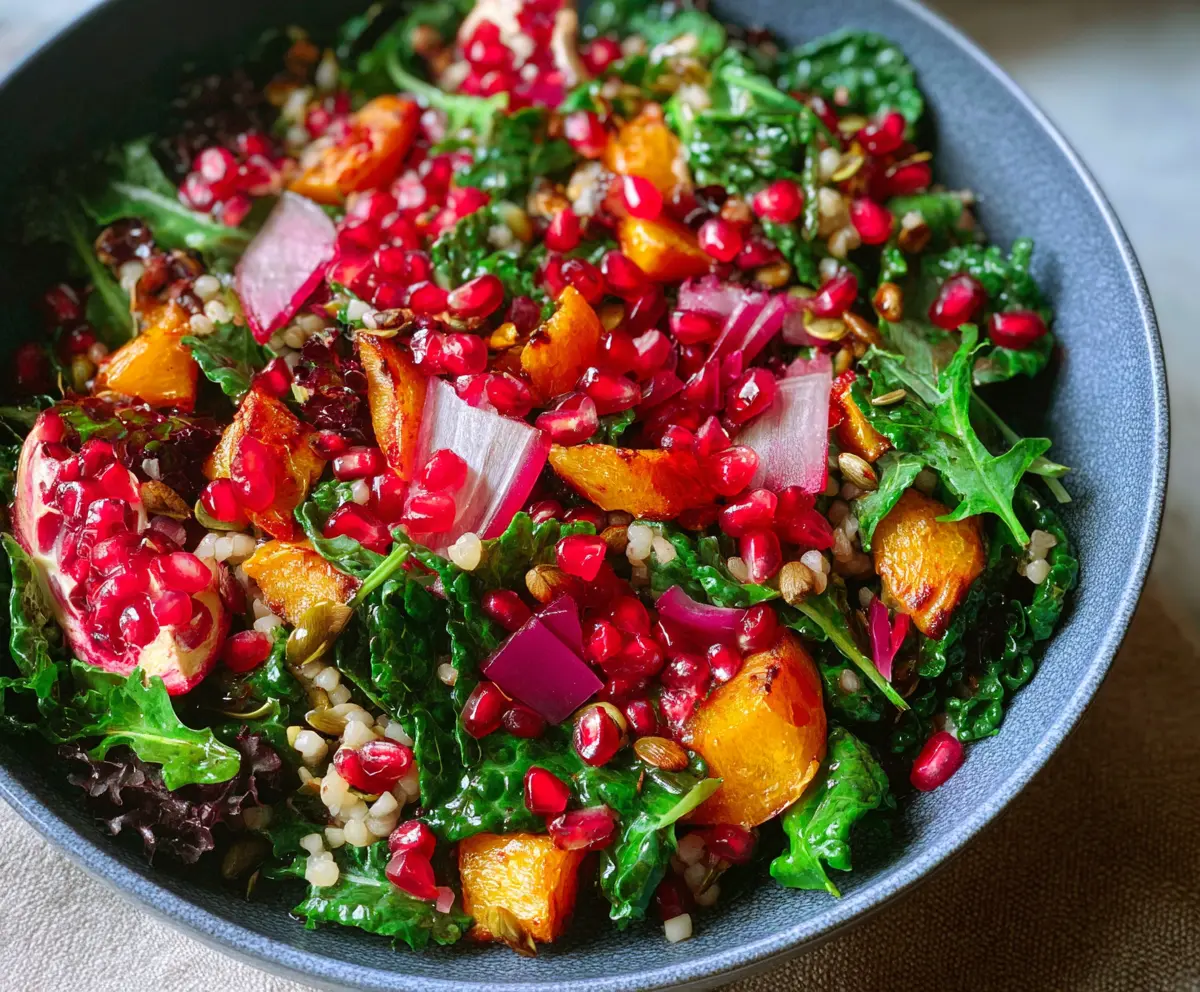 Fresh & Healthy Winter Salad with Pomegranate