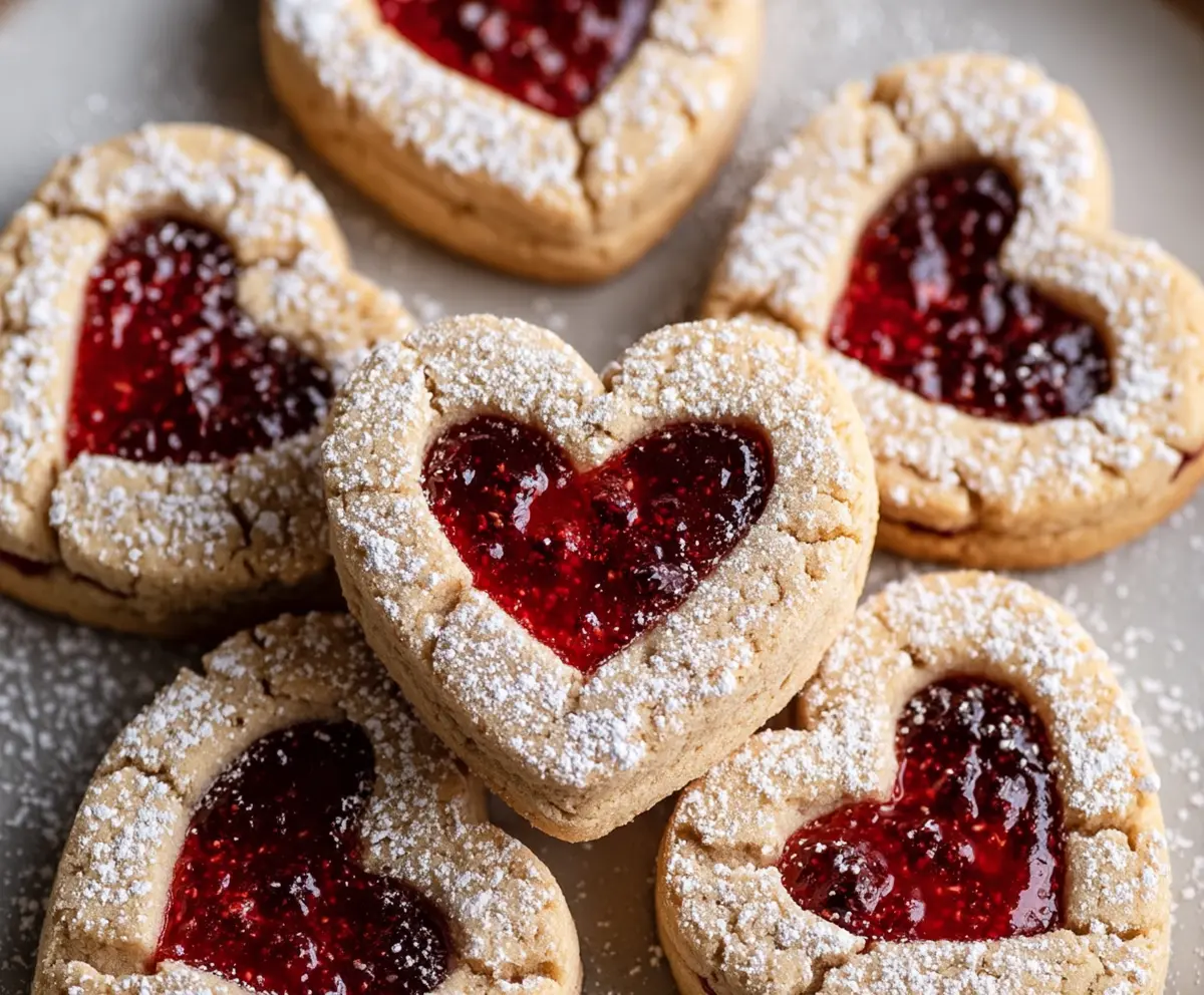 Easy Heart Jam Cookies Recipe