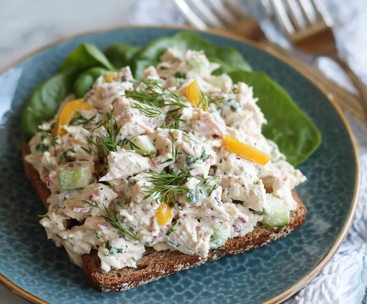 High Protein Cottage Cheese Chicken Salad