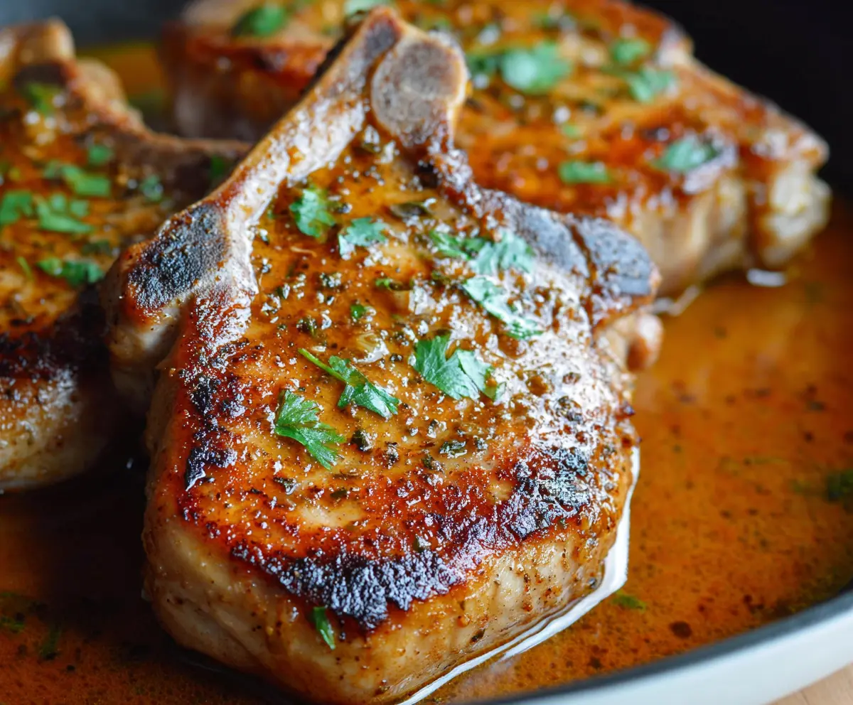 Juicy Pan Seared Pork Chops Recipe