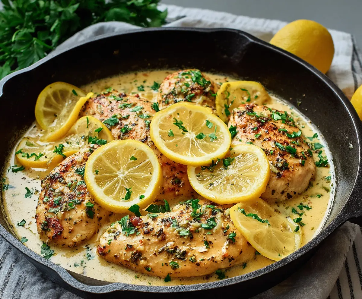 Easy Lemon Garlic Chicken Skillet