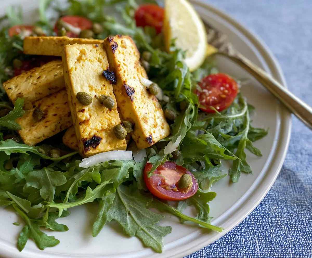 Easy Lemon-Garlic Tofu Salad