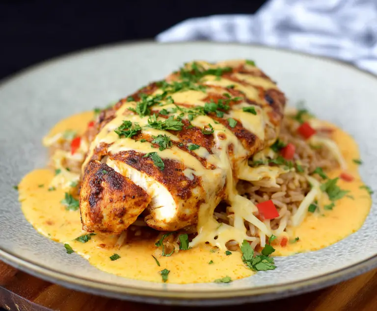Mexican Chicken with Cheese Sauce