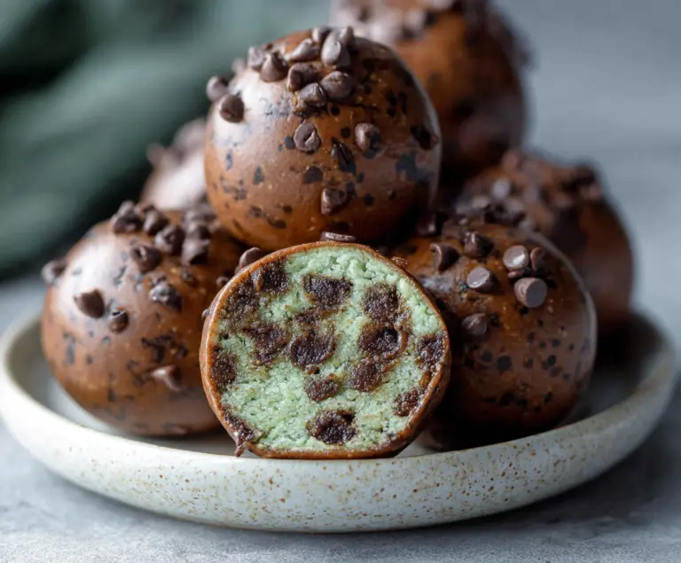Mint Chocolate Chip Protein Balls