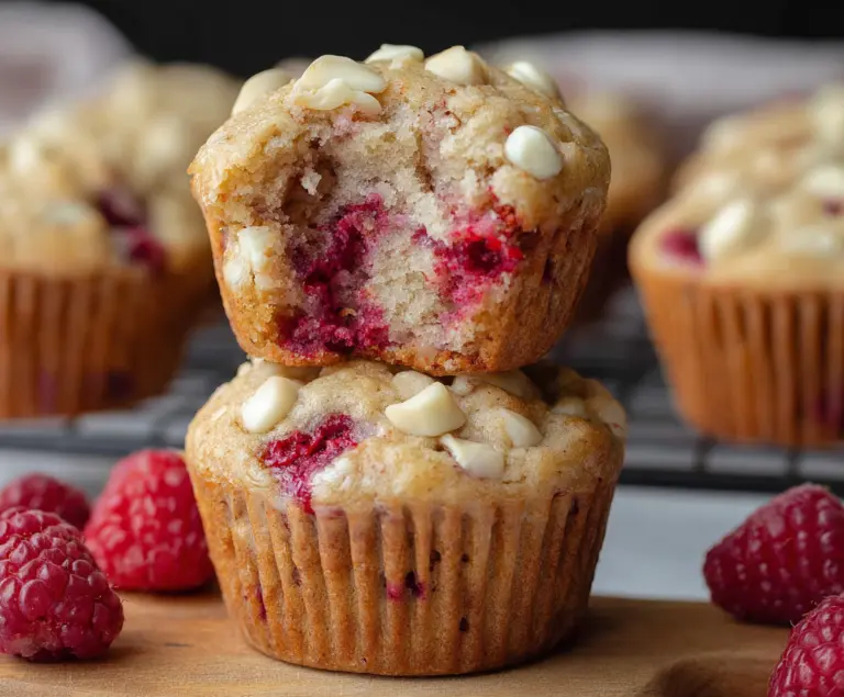 Raspberry White Chocolate Muffins