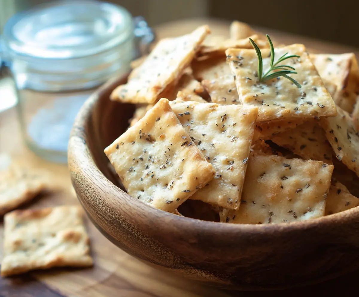 Crispy Sourdough Discard Crackers