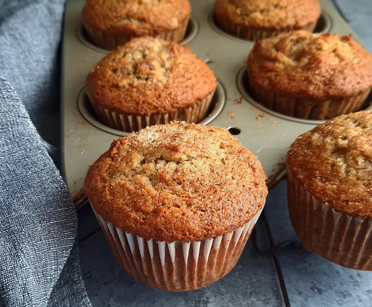 Easy Sourdough Discard Banana Muffins