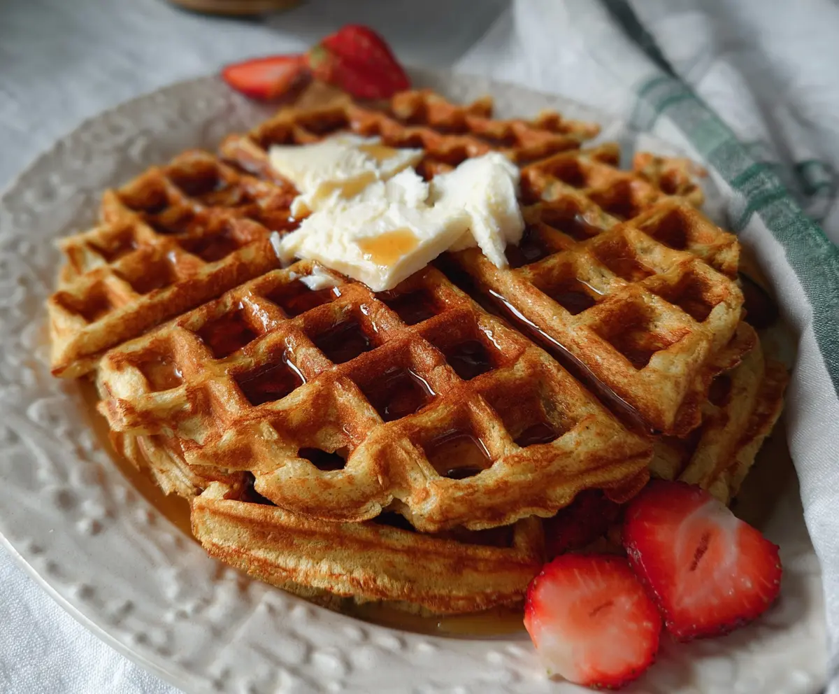 Easy Sourdough Discard Waffles
