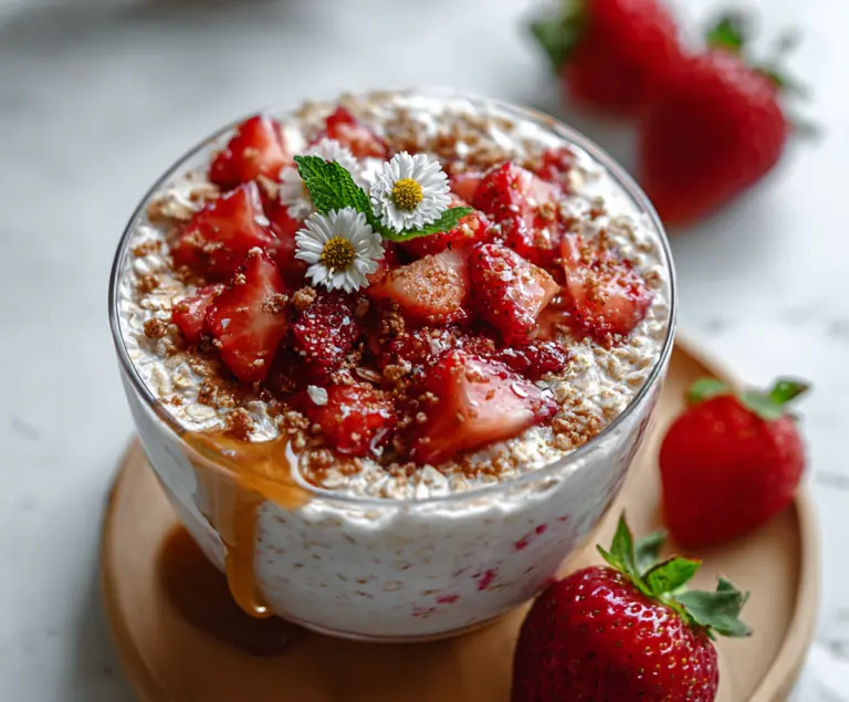 Strawberry Cheesecake Overnight Oats