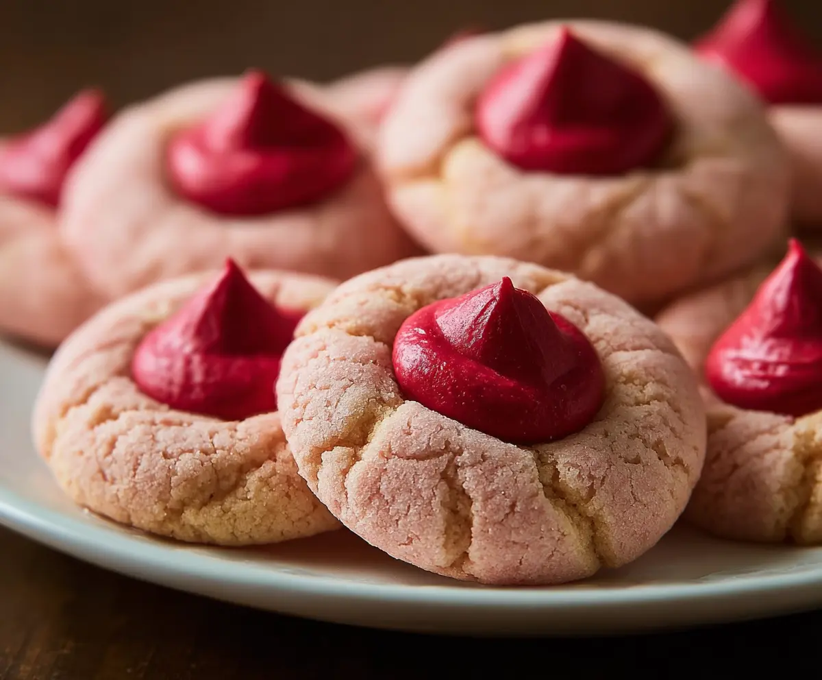 Strawberry Kiss Cookies Recipe