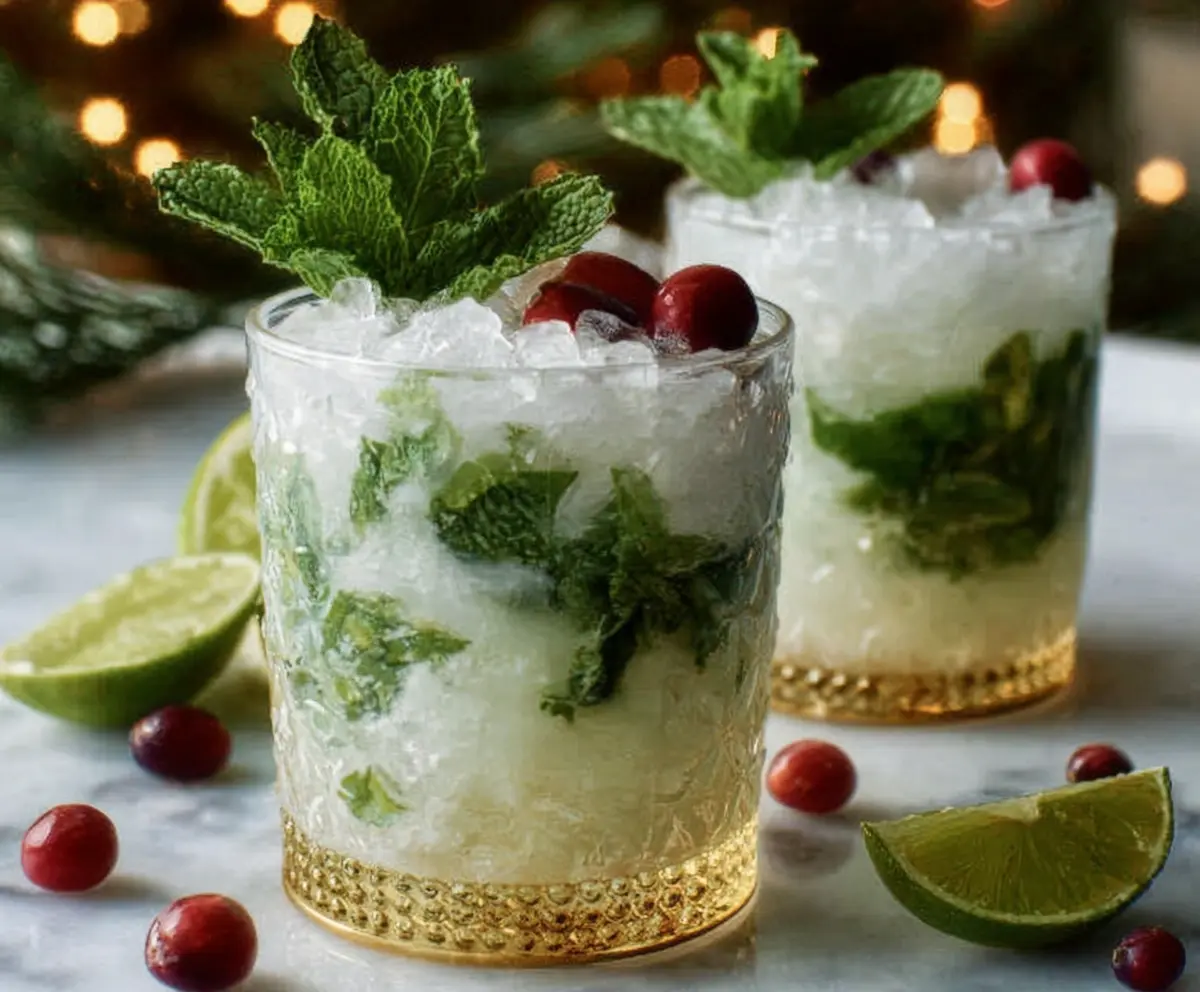 Easy White Christmas Mojitos Recipe