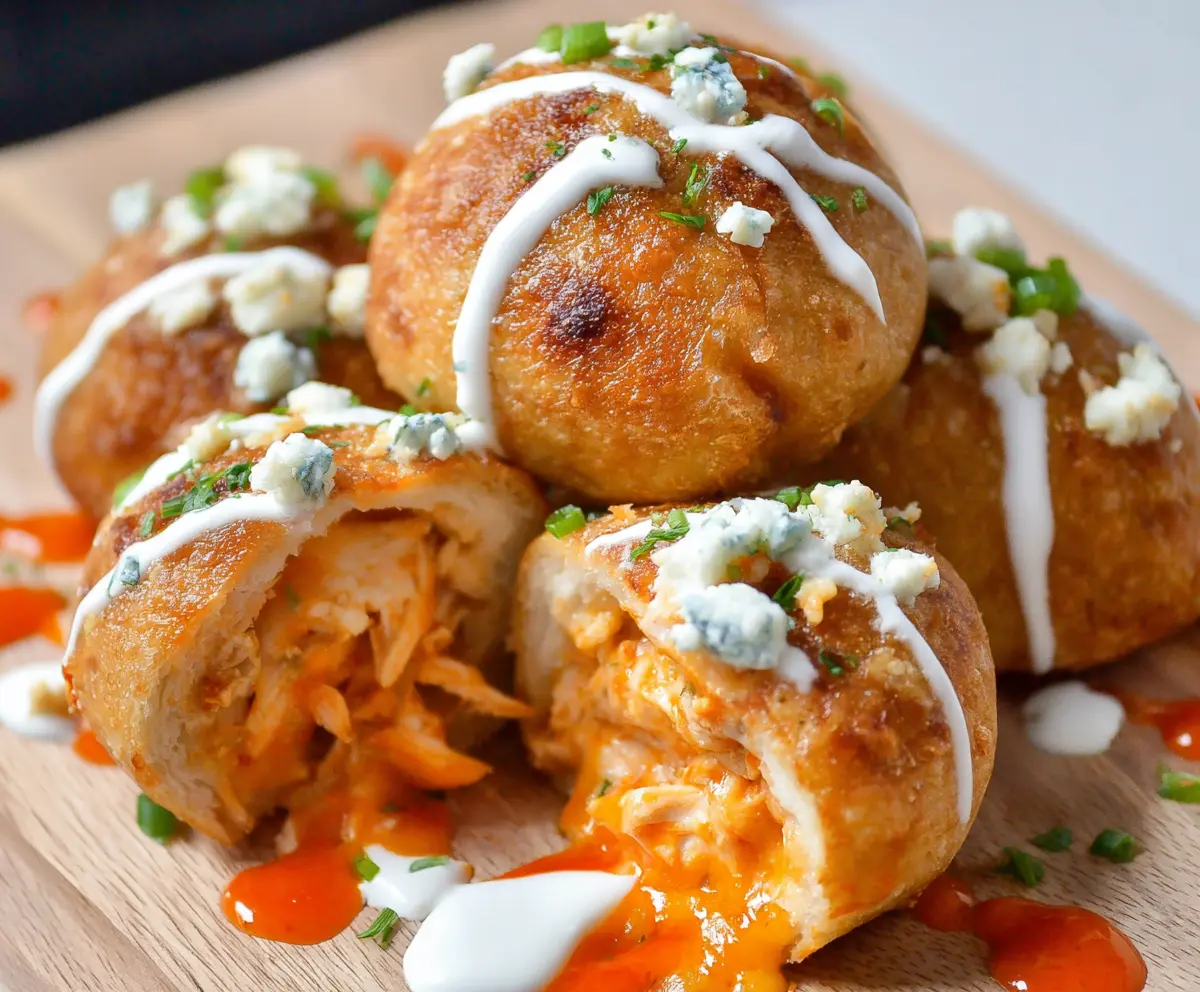 Easy Buffalo Chicken Bombs Recipe
