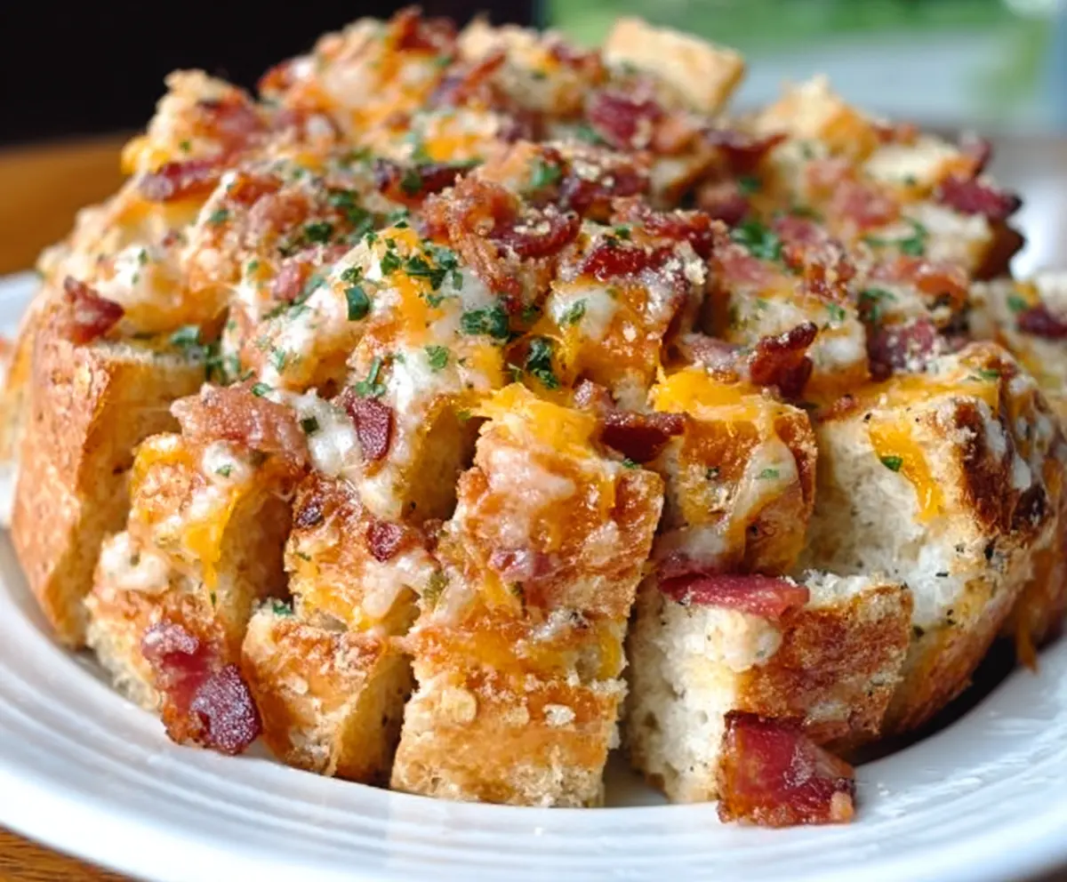 Cheesy Bacon Ranch Pull-Apart Bread
