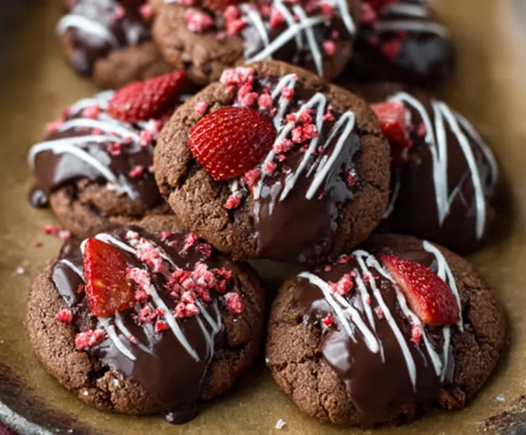 Chocolate Covered Strawberry Cookies