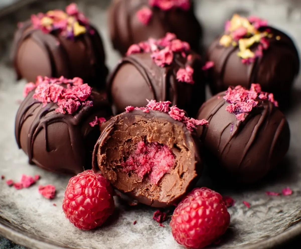 Easy Chocolate Raspberry Truffles Recipe