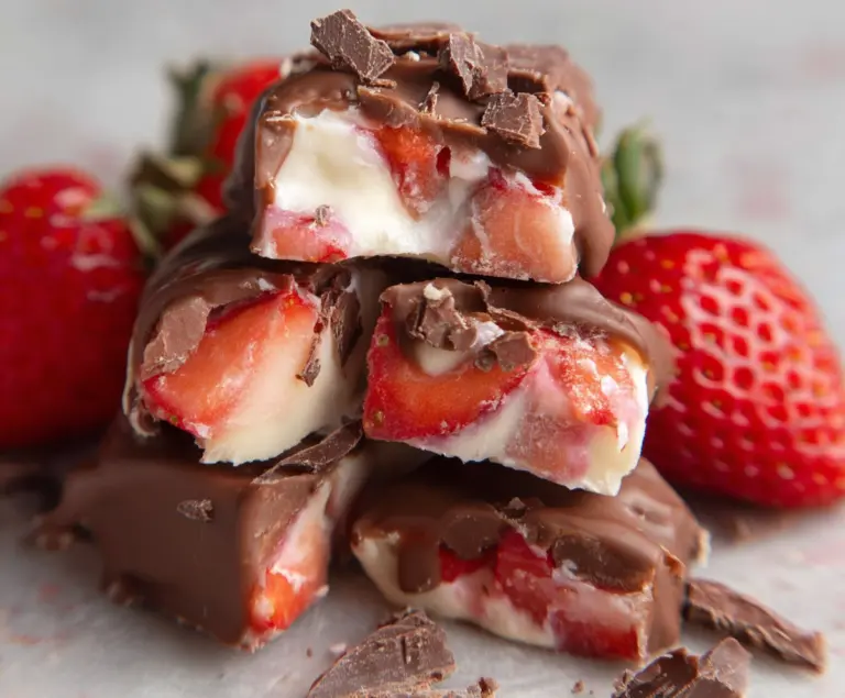 Chocolate Strawberry Yogurt Bites