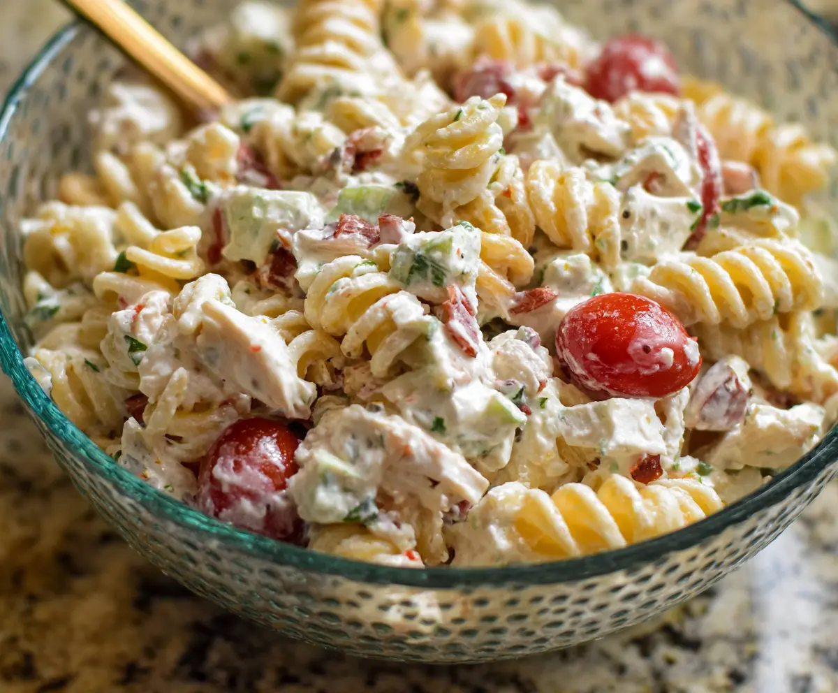 Easy Creamy Pasta Salad Recipe