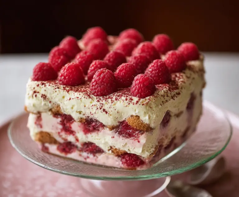 Fresh Raspberry Tiramisu