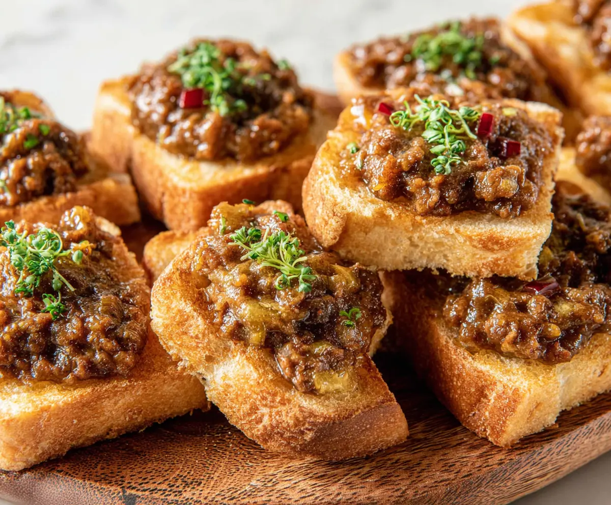 Hanky Panky appetizers featuring savory ingredients served on a platter