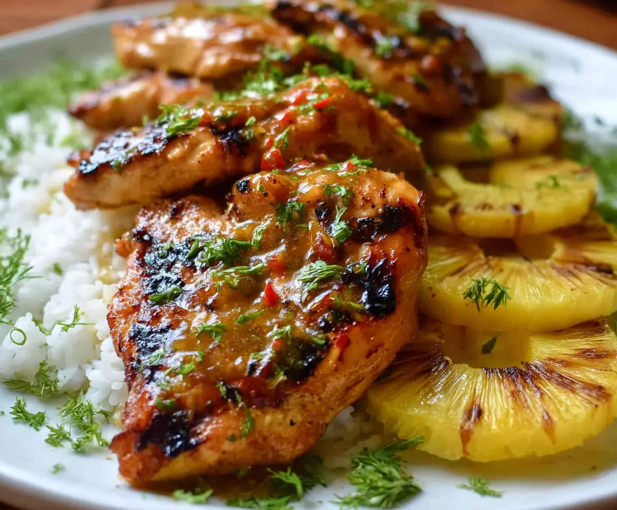 Easy Hawaiian Chicken with Coconut Rice