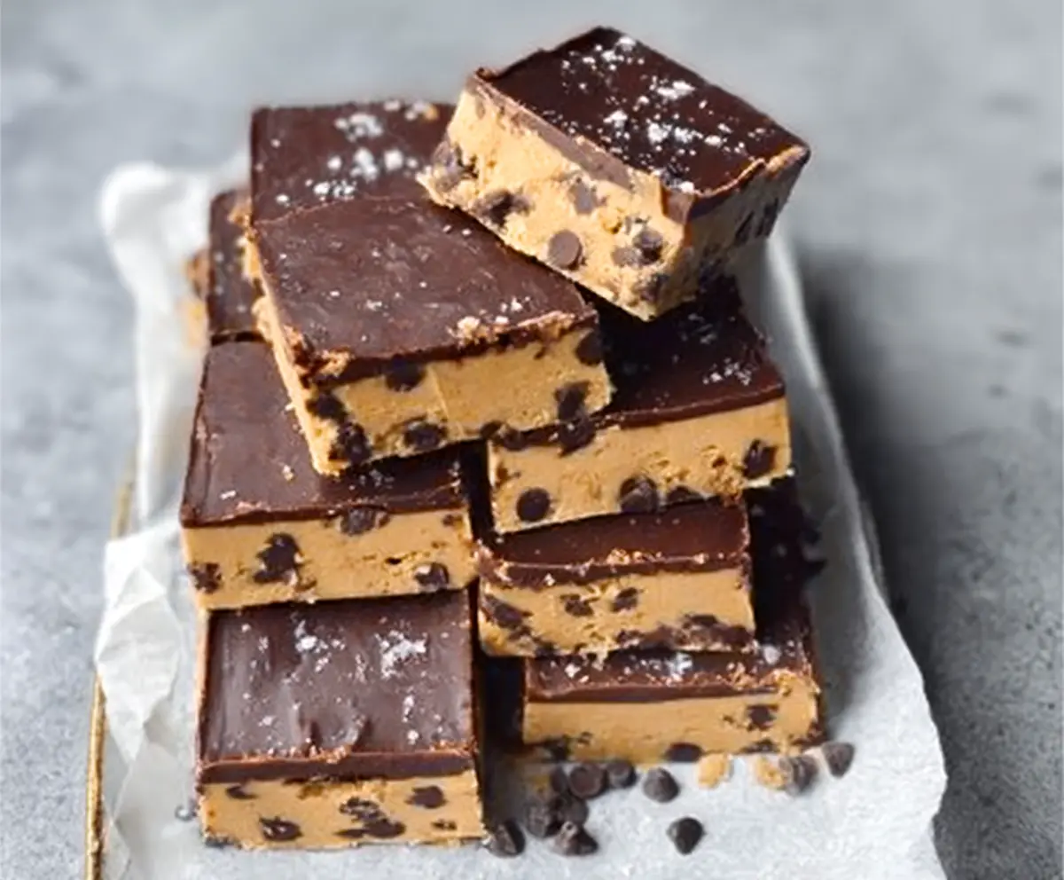 Easy Healthy No Bake Cookie Dough Bars