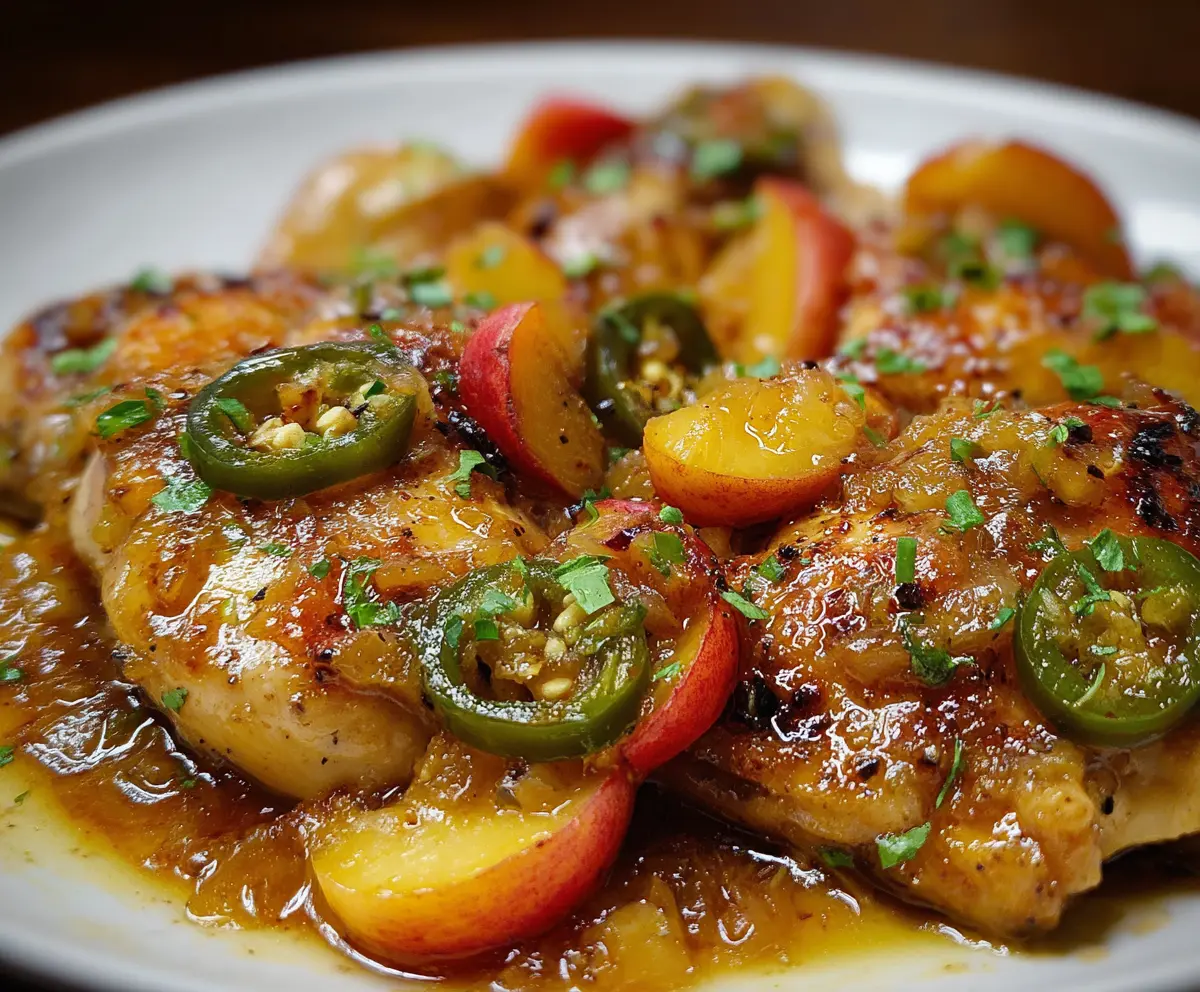 Easy Jalapeno Peach Chicken Recipe