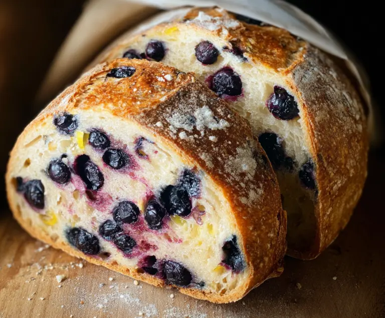 Lemon Blueberry Sourdough Bread