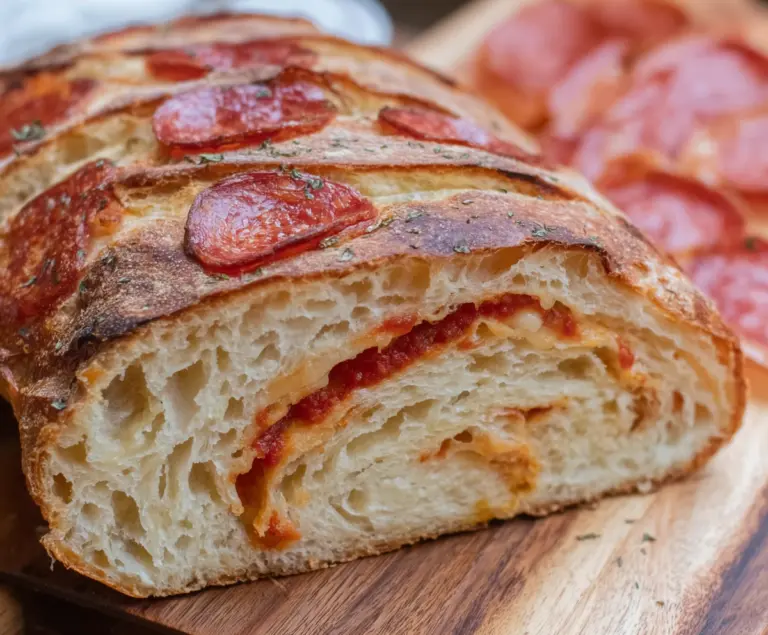 Pepperoni Pizza Sourdough Bread