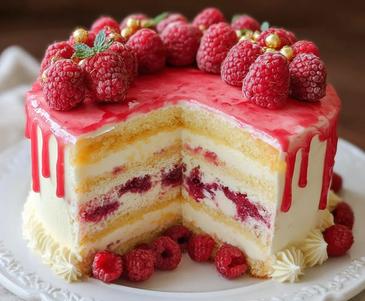 Fresh Raspberry Layer Cake Recipe