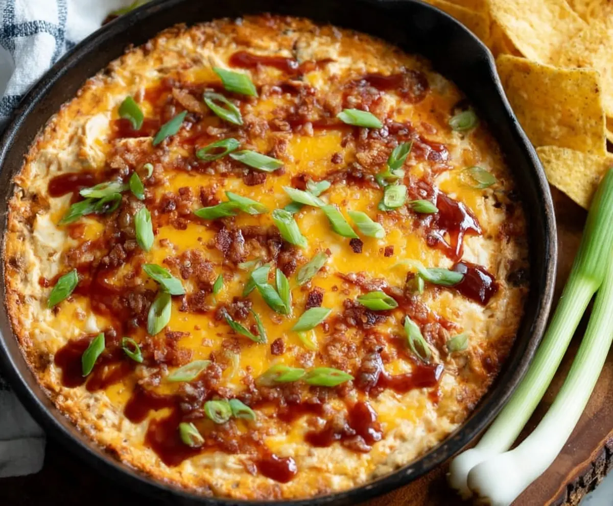 Easy Smokey BBQ Chicken Dip