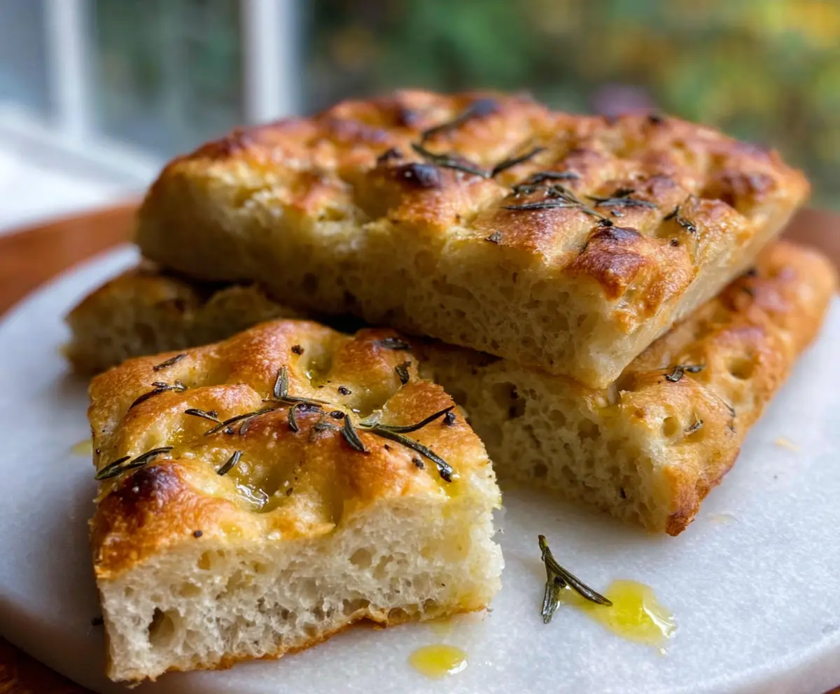 Easy Sourdough Focaccia with Rosemary